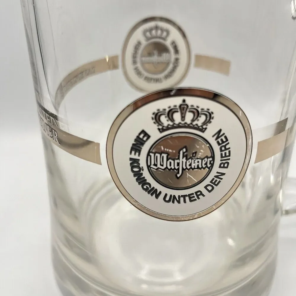 Warsteiner Glass Pint Tankard Glass Germany